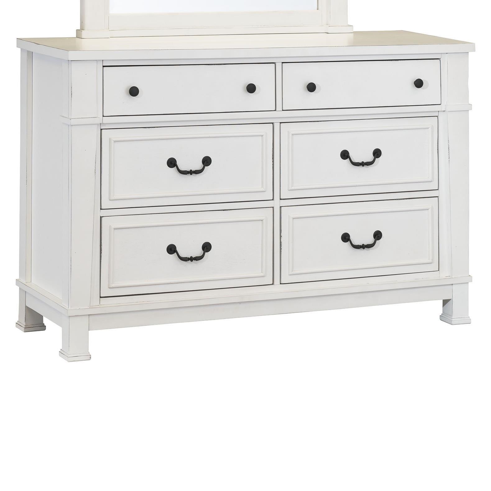 Retro deals white dresser